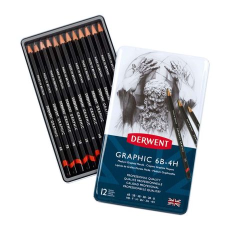 derwent moyens plazaart sketchings 4hb tekenpotloden 12st